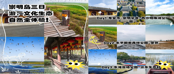 崇明岛3日自然与文化研学课程